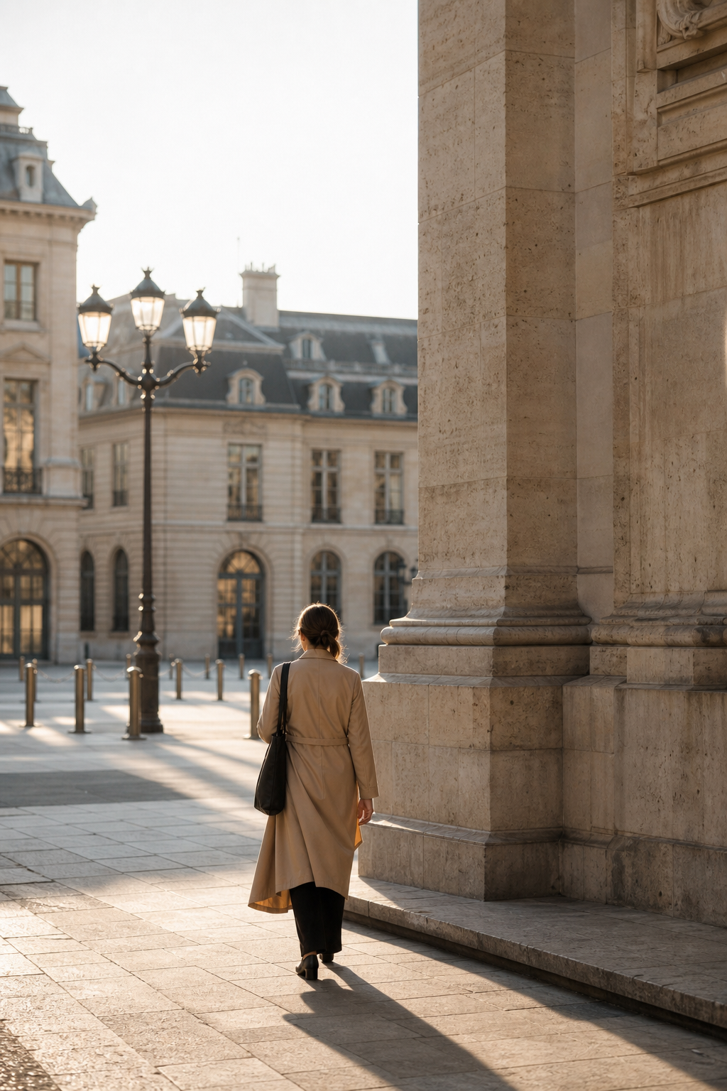 Portrait documentaire dans une place française